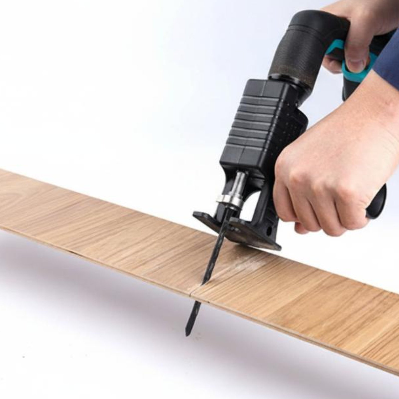 Reciprocating Saw Attachment Drill - Bohrer-zu-Sägenadapter, Mehrblatt-Bohrer-Sägeaufsatz, Elektrowerkzeug-Zubehör, Langlebig, Leichtgewichtig für