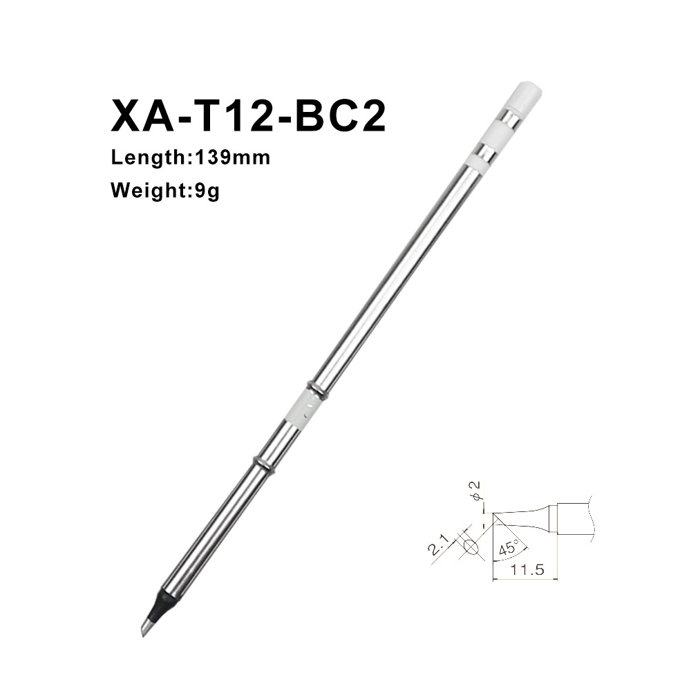 Digital Soldering Station T12 - QUICKO XA Hochwertige T12-BC2 Lötkolbenspitzen Schweißköpfe