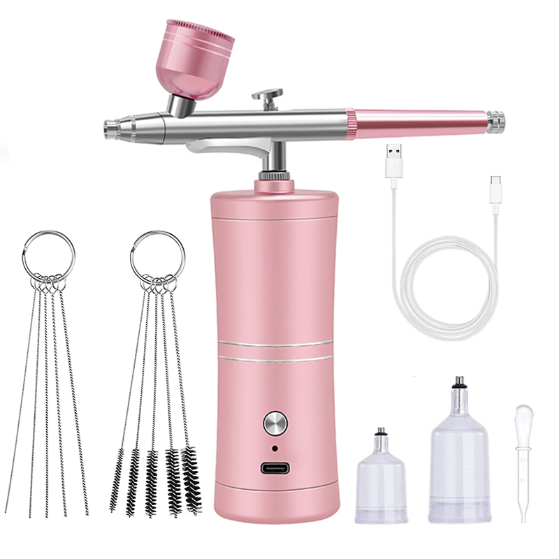 Airbrush Kit With Mini Compressor - Airbrush für Nägel, Kunstfarbe, tragbare kabellose