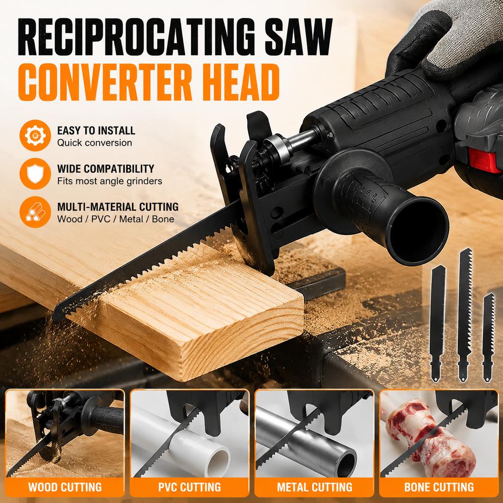 Reciprocating Saw Attachment Drill - Säbelsägenadapter für elektrische Bohrmaschinen, umwandelbar zum