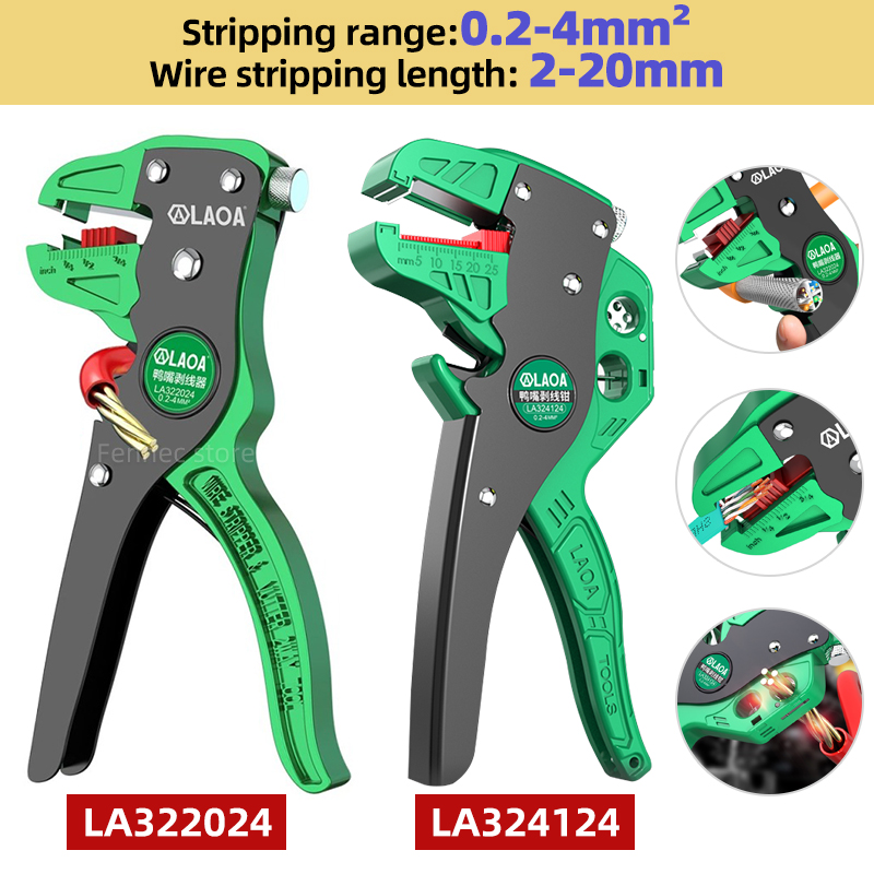 Automatic Wire Stripper Cutter - LAOA Abisolierzange Werkzeuge Kabelschneidezange Verstellbare Elektrikerzange