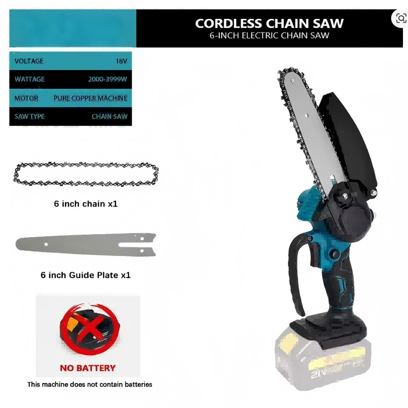 1700 U/min 6 Zoll Mini Li-Ion  – Mini Electric Chainsaw 6 Inch Bewertung und Preis