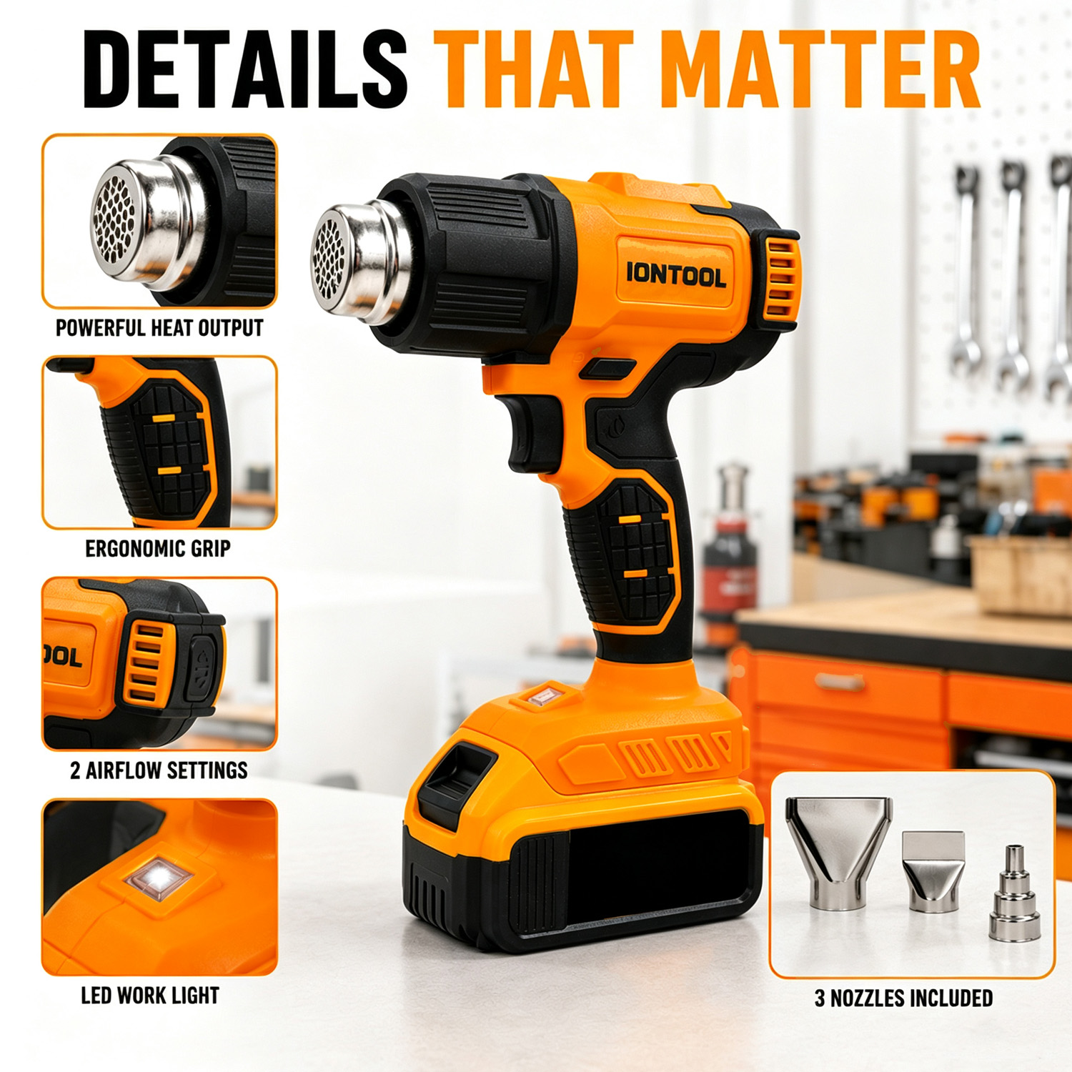 IONTOOL Gelbe Kabellose Heißlu – Cordless Heat Gun For Shrink Tubing Bewertung und Preis