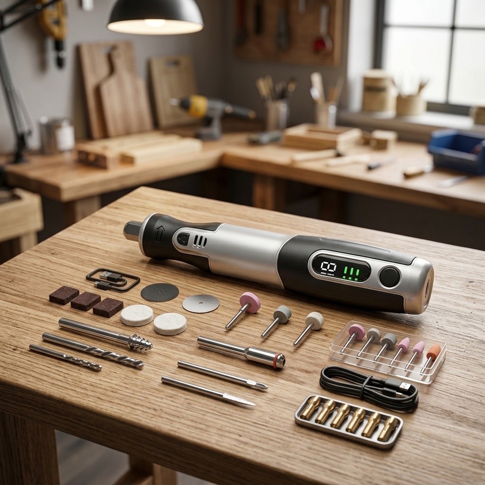 Kabelloses Elektrisches Rotati – Cordless Rotary Tool Kit Accessories Bewertung und Preis