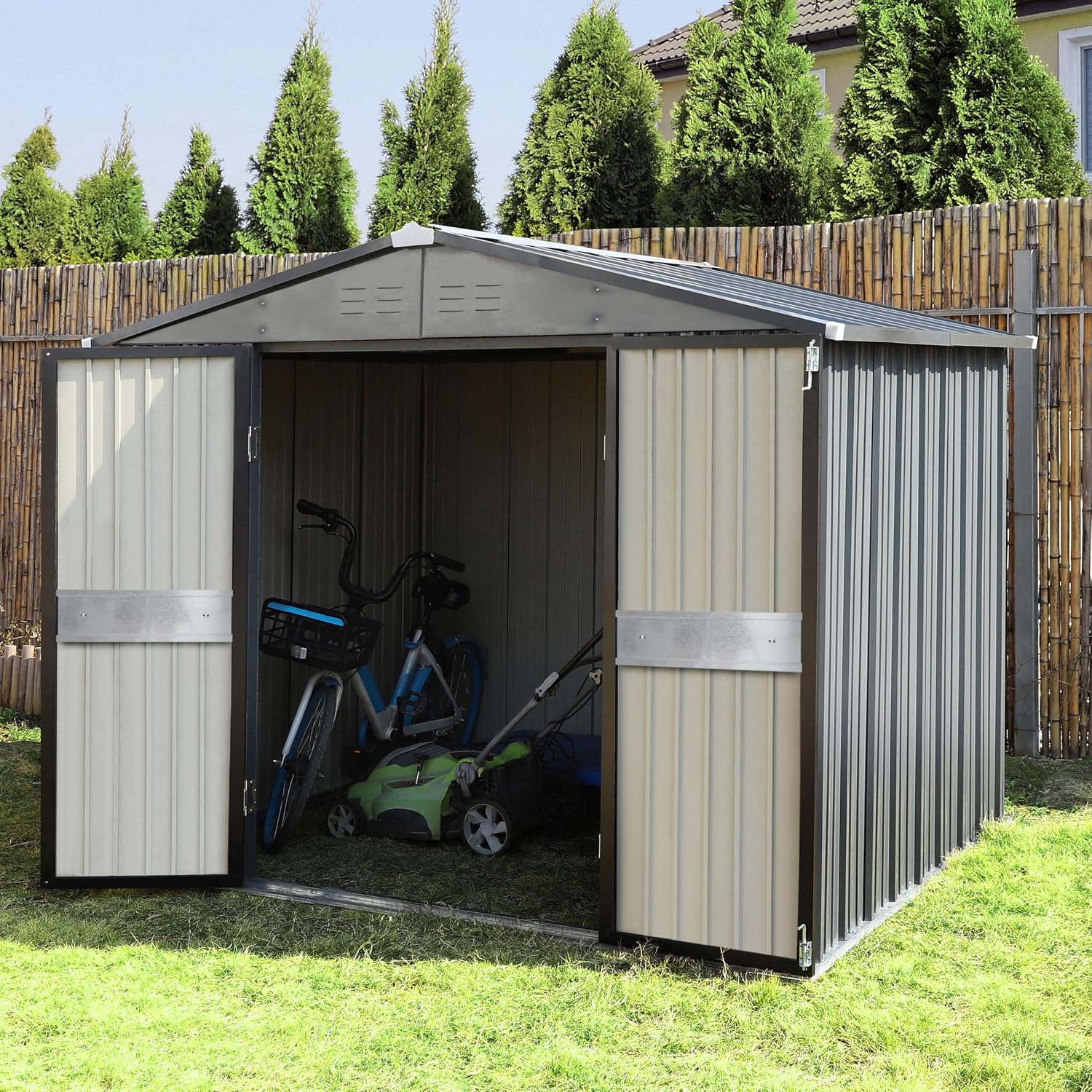 10' x 10' Gartenhaus mit Doppe – Garden Tools Bewertung und Preis