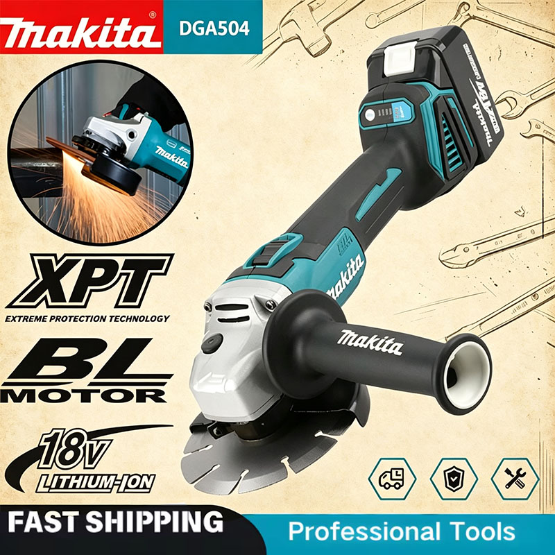 Makita DGA504 18V 6.0Ah 125mm  – Brushless Angle Grinder Battery Powered Bewertung und Preis