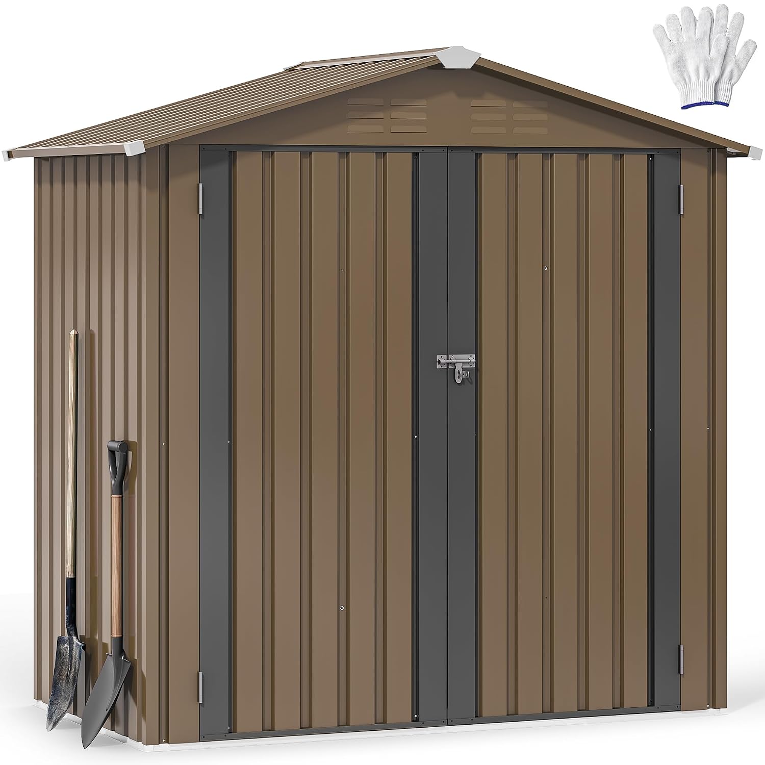 6x4ft Metall-Gartenhaus, wasse – Garden Tools Bewertung und Preis