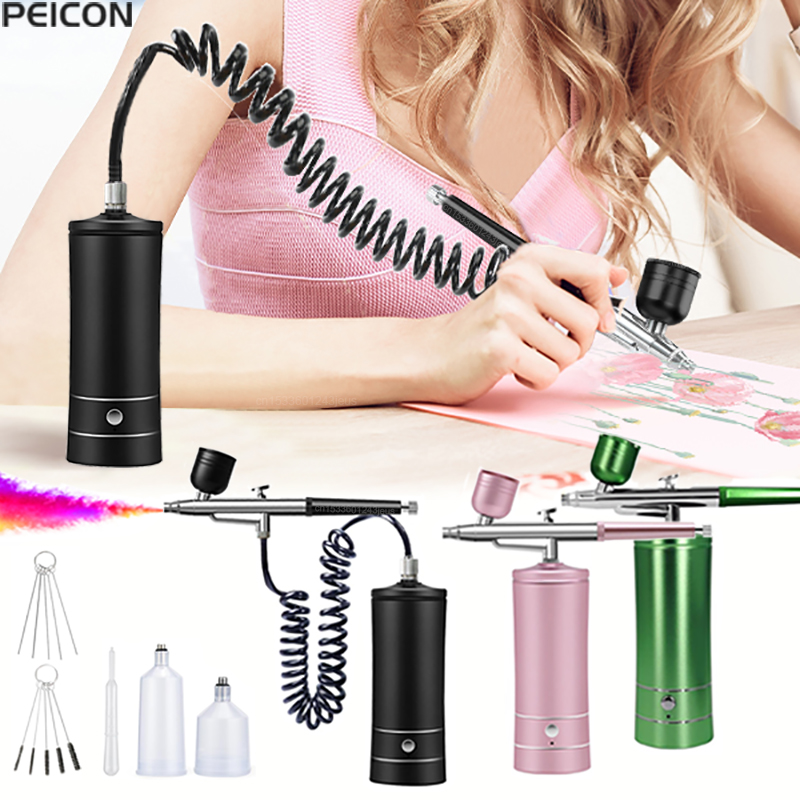 Airbrush Malerei Airbrush mit  – Airbrush Kit With Mini Compressor Bewertung und Preis