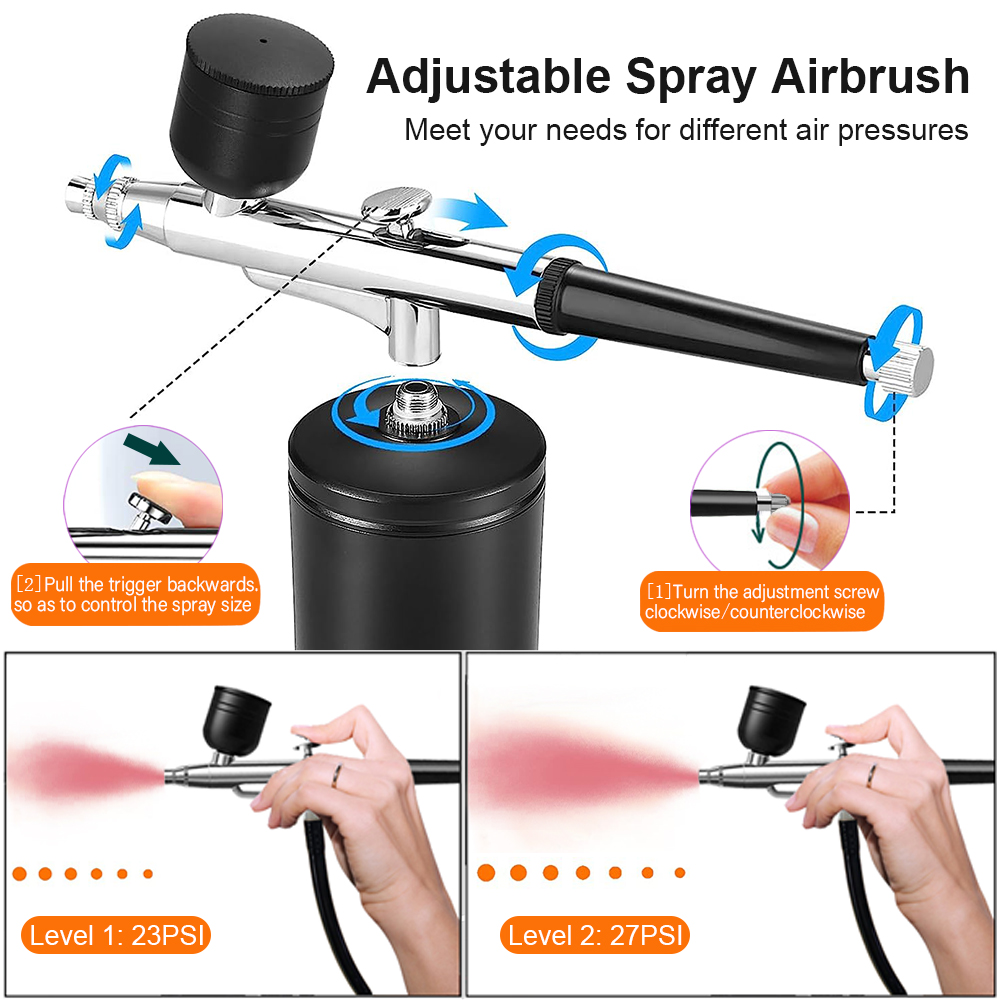 Airbrush Malerei Airbrush mit  – Airbrush Kit With Mini Compressor Bewertung und Preis