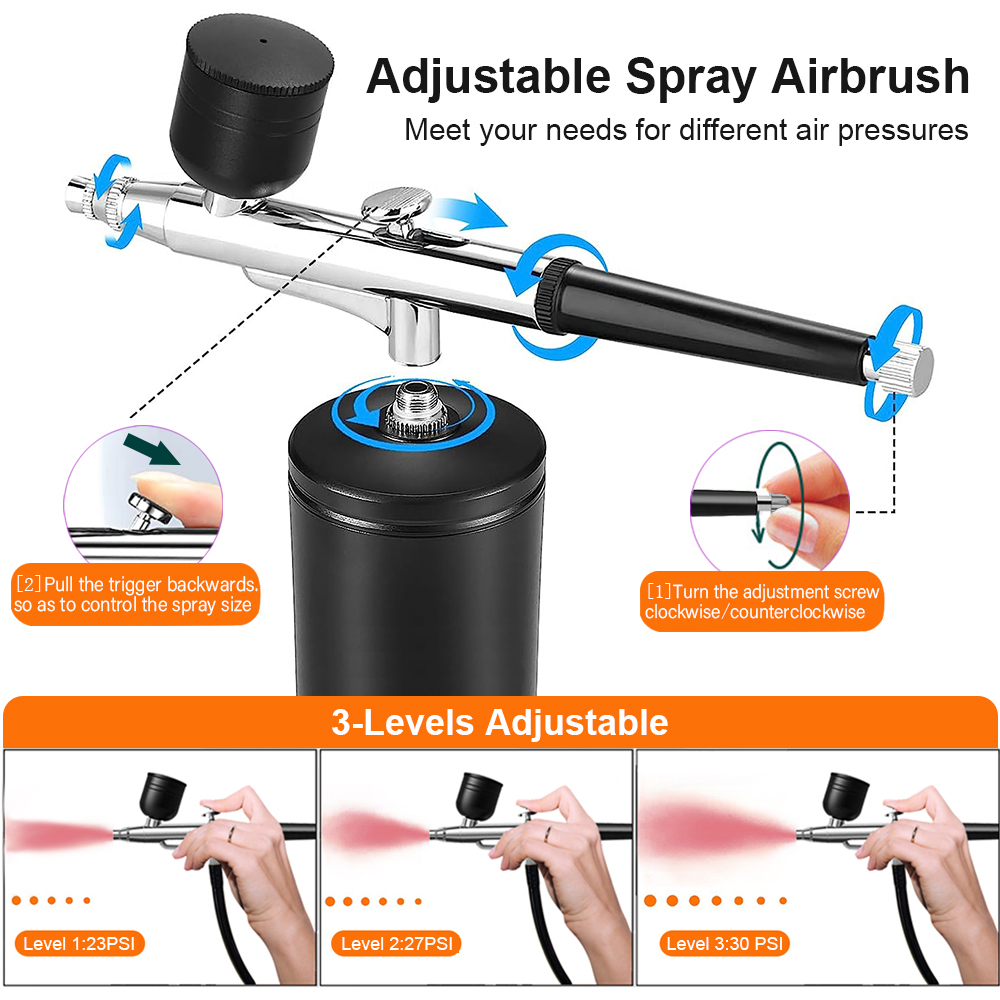 Airbrush mit Kompressor, tragb – Airbrush Kit With Mini Compressor Bewertung und Preis
