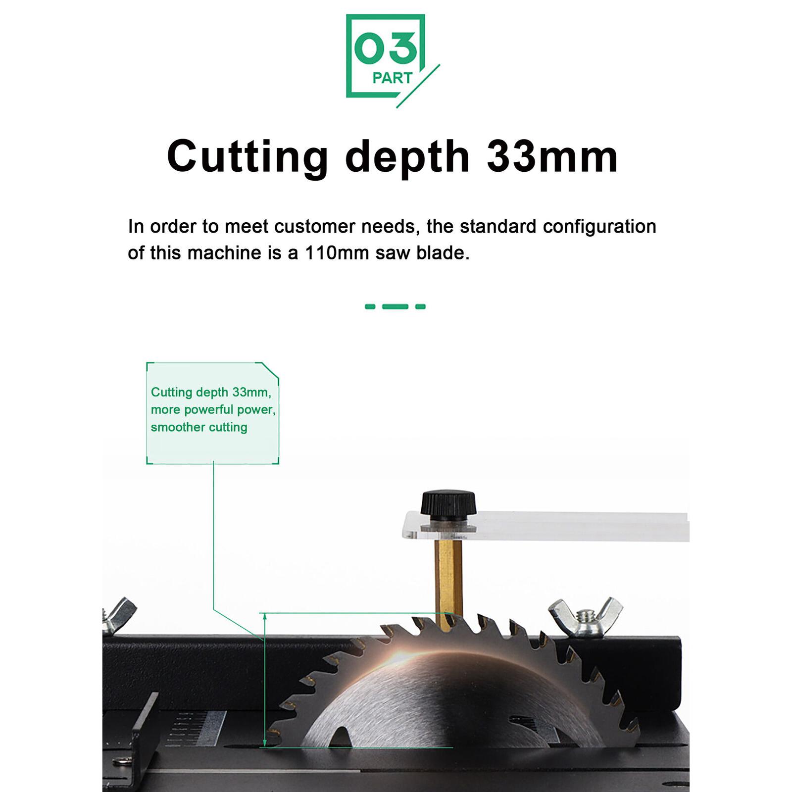 Kompakte 4-Zoll-Kreissäge-Set  – Mini Table Saw For Woodworking Bewertung und Preis