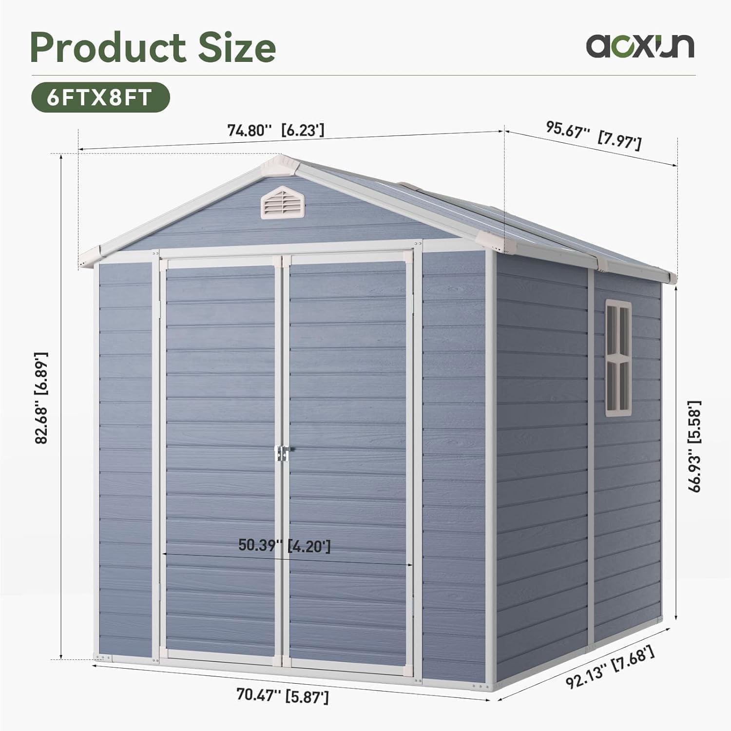 6x8 FT Outdoor-Geräteschuppen  – Garden Tools Bewertung und Preis