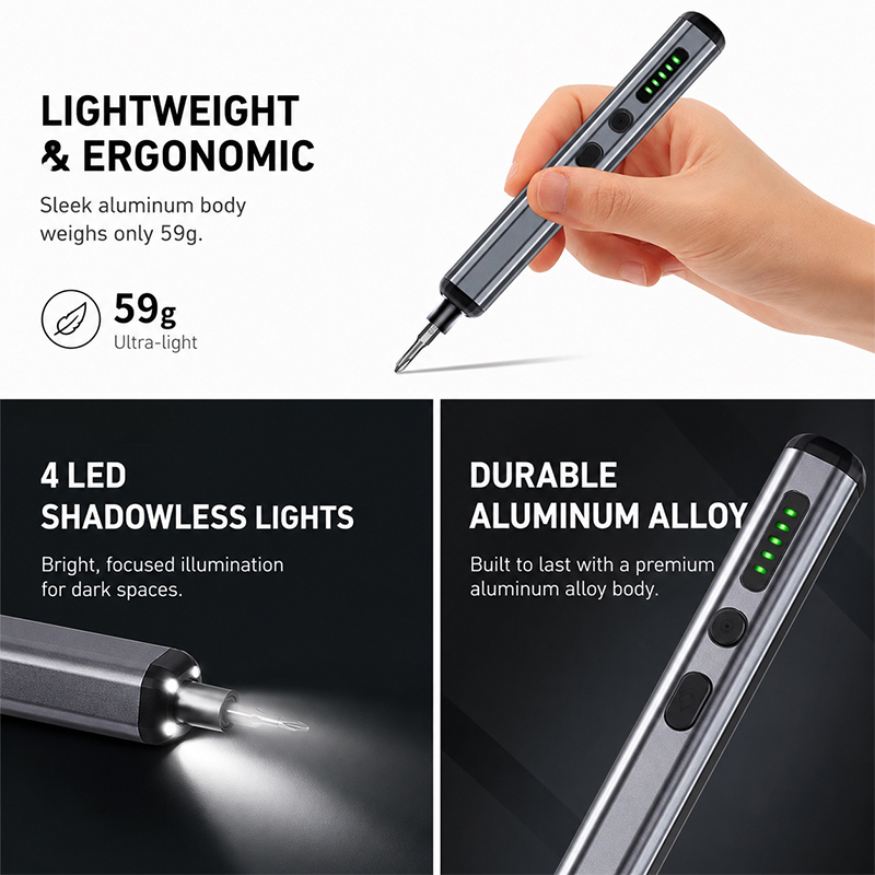 68-in-1 Präzisions-Elektroschr – Electric Screwdriver Rechargeable Usb Bewertung und Preis