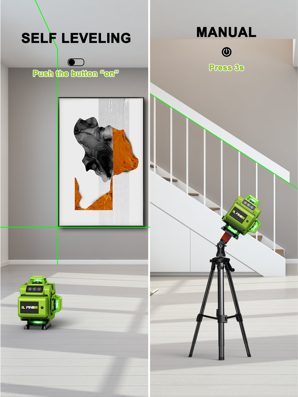 LFINE 4D 16 Linien 360 selbstn – Laser Level 16 Lines 4D Green Bewertung und Preis