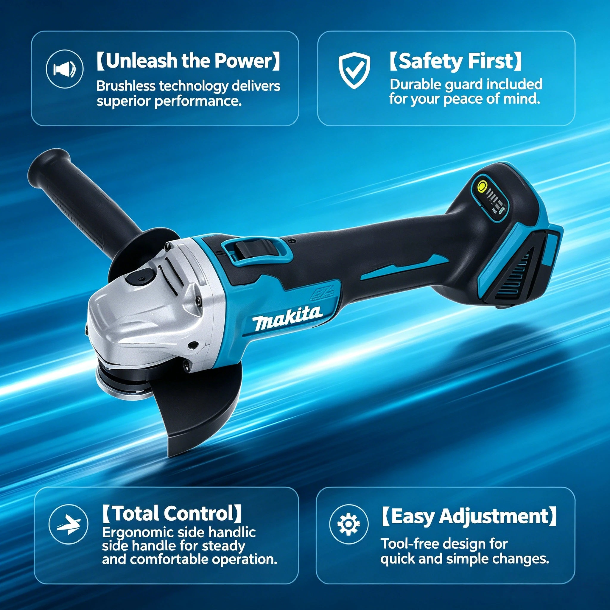 Makita DGA404 125MM Bürstenlos – Brushless Angle Grinder Battery Powered Bewertung und Preis