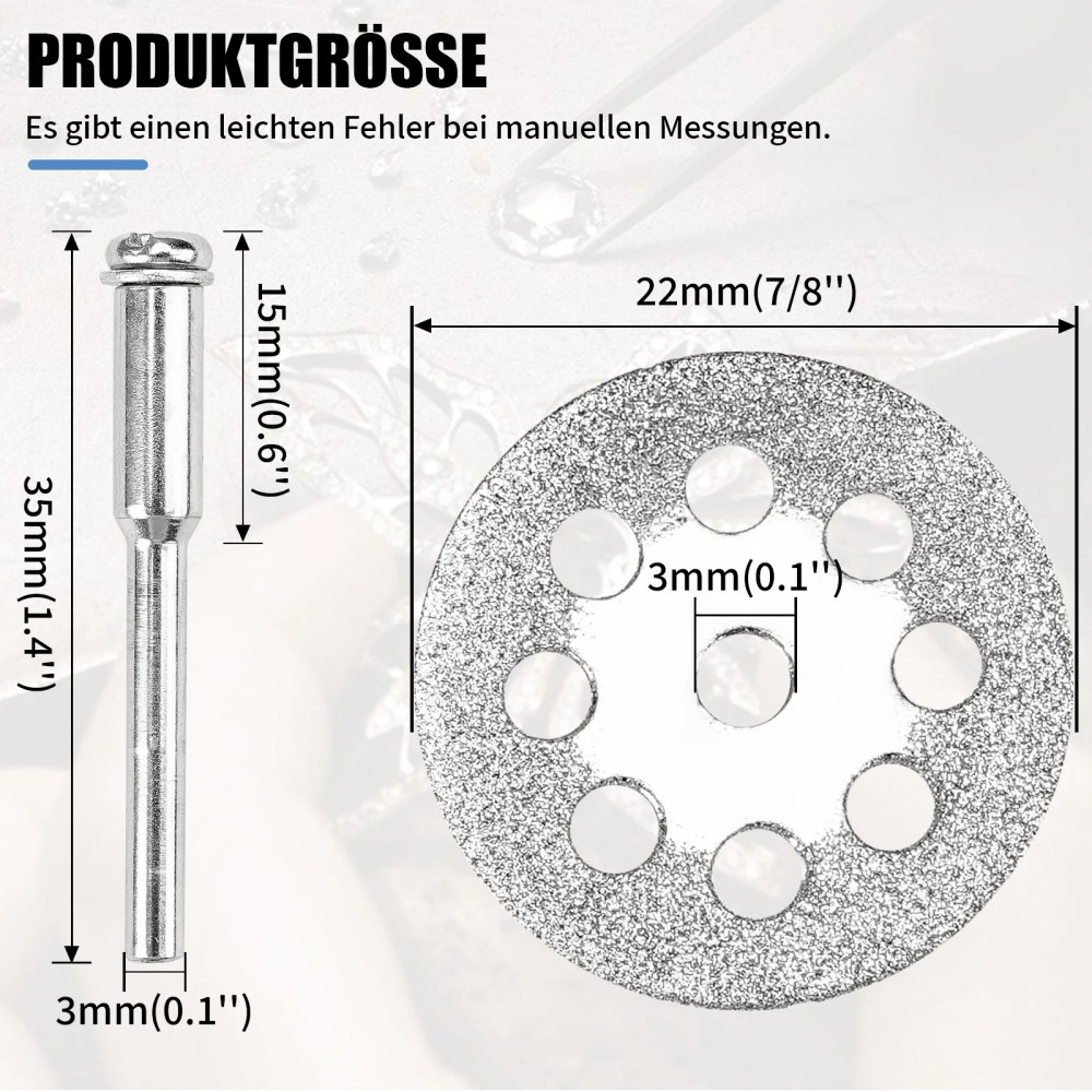 22mm Diamant-Trennscheiben-Set – Hardware Bewertung und Preis