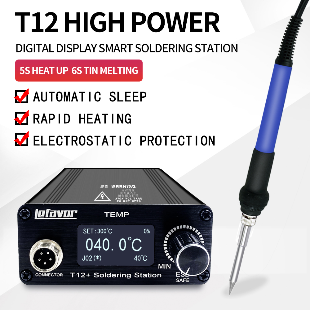 T12 + Lötstation Lötkolben 1,3 – Digital Soldering Station T12 Bewertung und Preis